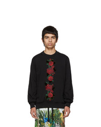 Dolce and Gabbana Black Roses Sweatshirt