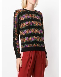 Twin-Set Floral Knit Sweatshirt