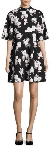 kate spade black floral dress