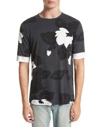 3.1 Phillip Lim Double Sleeve Floral T Shirt