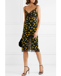 Michael Kors Collection Med Floral Print Silk Camisole