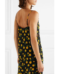 Michael Kors Collection Med Floral Print Silk Camisole