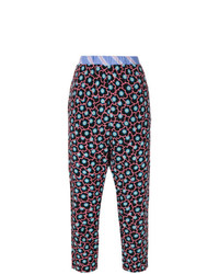Marni Cropped Floral Print Trousers