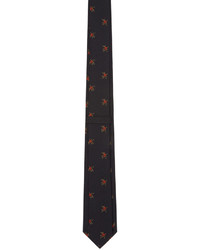 Givenchy Black Floral Tie