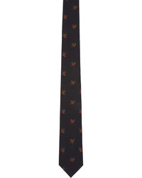 Givenchy Black Floral Tie
