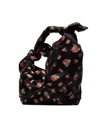 Simone Rocha Double Bow Floral Jacquard Shoulder Bag
