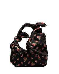 Simone Rocha Double Bow Floral Jacquard Shoulder Bag