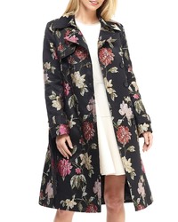 Gal Meets Glam Collection Dominique Floral Jacquard Trench Coat