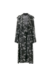 Ann Demeulemeester Floral Print Trench Coat