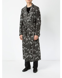 Ann Demeulemeester Floral Trench Coat