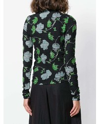 Christian Wijnants Floral Print Shirring Top