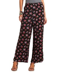 Charlotte Russe Floral Print Palazzo Pants