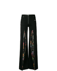 Off-White Contrast Flared Trousers