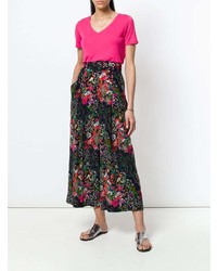 Etro Cropped Floral Print Trousers
