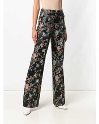 Pt01 Embroidered Flared Trousers