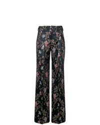 Pt01 Embroidered Flared Trousers