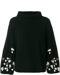 Ermanno Scervino Floral Sleeve Sweater