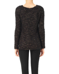 Max Studio Fuzzy Knitted Pullover