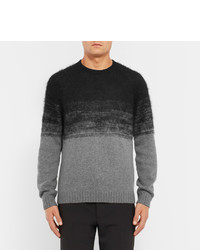 Prada Slim Fit Dgrad Brushed Wool Blend Sweater