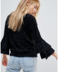 New Look Tiered Sleeve Knit Sweater