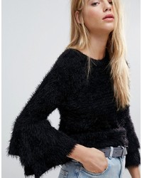 New Look Tiered Sleeve Knit Sweater