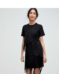 Asos Tall Asos Tall Mini T Shirt Dress With Fringe Detail