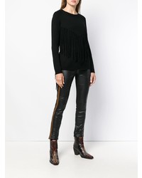 P.A.R.O.S.H. Fringed Round Neck Jumper