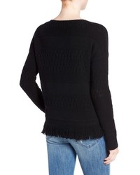 Rails Natalie Fringe Wool Cashmere Sweater