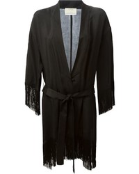 Black Fringe Kimono