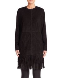 Black Fringe Lace Coat