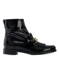 Tod's Fringe Flap Ankle Boots