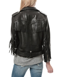 IRO Zerignola Fringe Leather Jacket