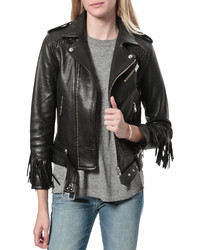 IRO Zerignola Fringe Leather Jacket