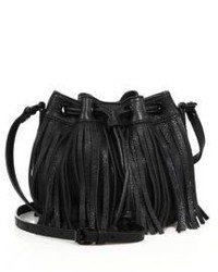Rebecca Minkoff Lexi Micro Fringed Leather Bucket Bag