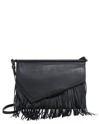 Ginza Fringed Leather Clutch