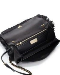 Salvatore Ferragamo Ginny Vara Fringed Leather Crossbody Bag