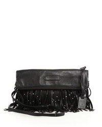 Frye Heidi Studded Fringed Leather Crossbody Bag