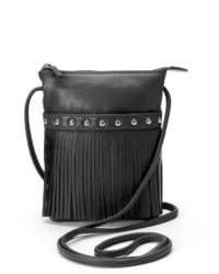 Ili Leather Fringe Crossbody Bag