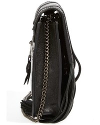 Proenza Schouler Large Ps1 Fringe Leather Crossbody Wallet Black