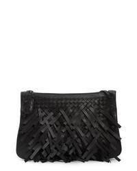 Bottega Veneta Medium Intrecciato Fringe Leather Crossbody Bag