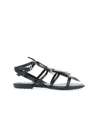 Tod's Fringed Multi Strap Sandals