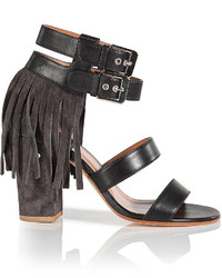 Laurence Dacade Leathersuede Sandals With Fringe