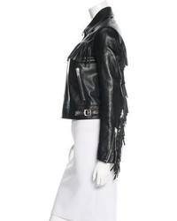 Saint Laurent Fringe Leather Jacket