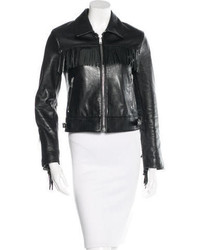 Saint Laurent Fringe Leather Jacket