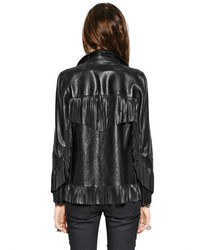 Saint Laurent Fringed Nappa Leather Jacket