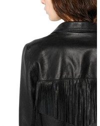 Saint Laurent Fringed Nappa Leather Jacket
