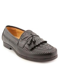 Freeman Free Flex Rockford Black Faux Leather Loafers Shoes