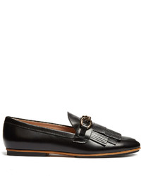 Tod's Gomma Fringed Leather Loafers