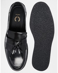 Fred Perry Laurel Wreath Hawkhurst Leather Loafers