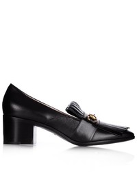 Gucci Polly Fringed Leather Loafers